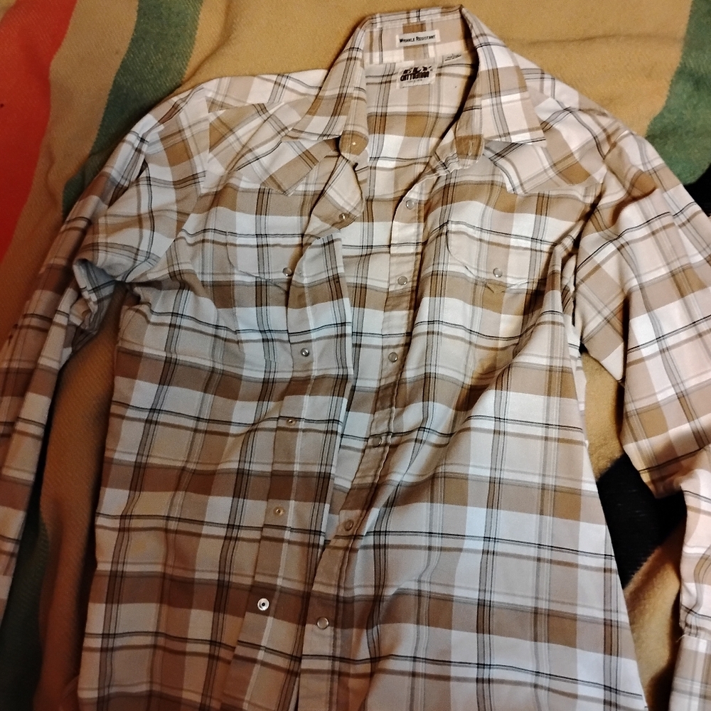 Men's Western Large Shirt, Ely Cattleman